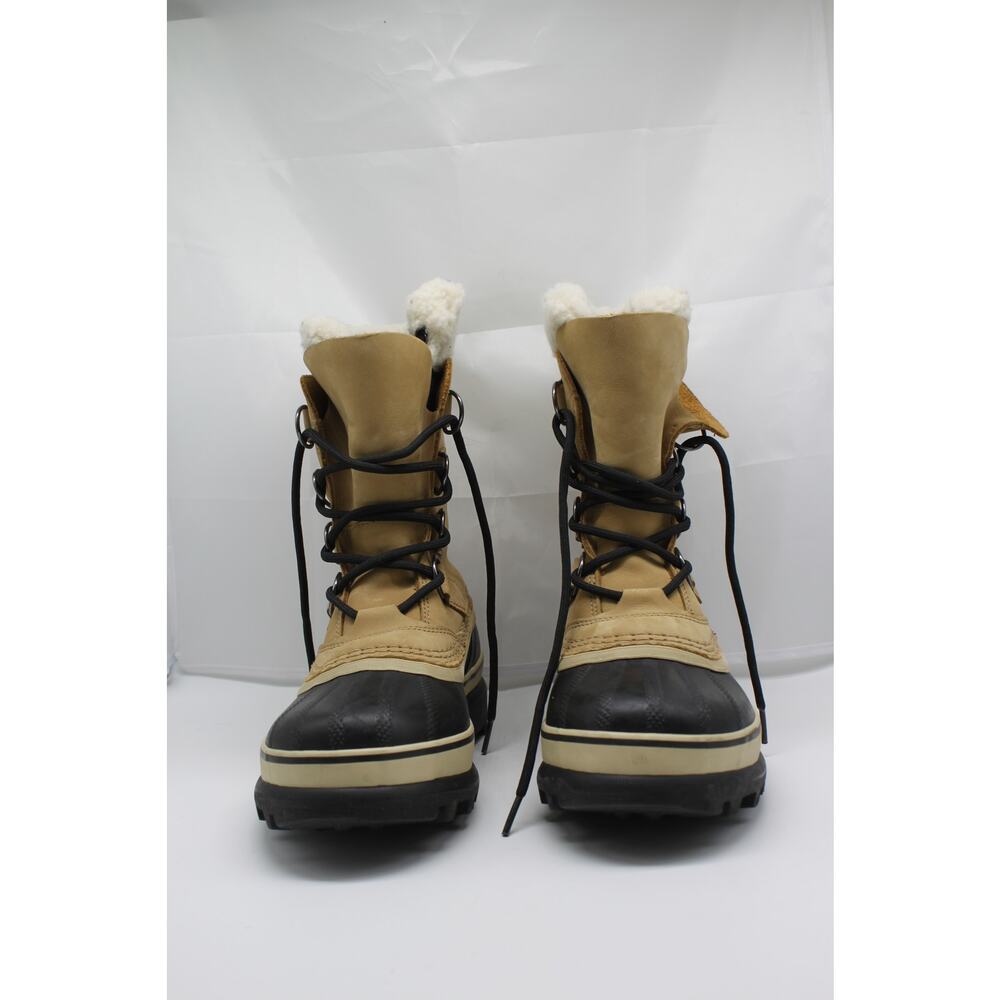 Womens‎ Sorel Brown & Black Lace Up NL1005-280 Waterproof Snow Boots Size 5